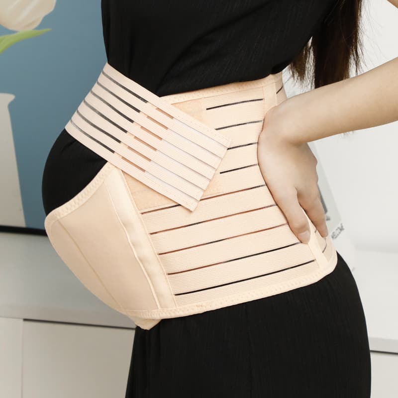Best-selling Maternity Support Belt 3-Piece Set, Elastic Breathable Adjustable Waistband for Prenatal Uterine Support