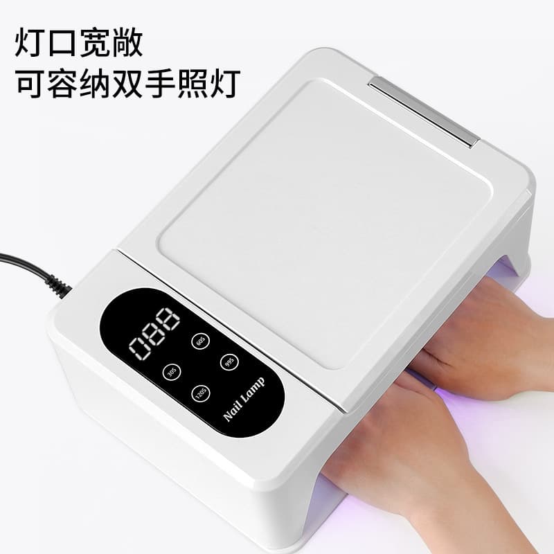 New Hand Rest Dual Hand Nail Lamp M7/M8 High Power Wearable Nail Gel UV LED Lamp High Power