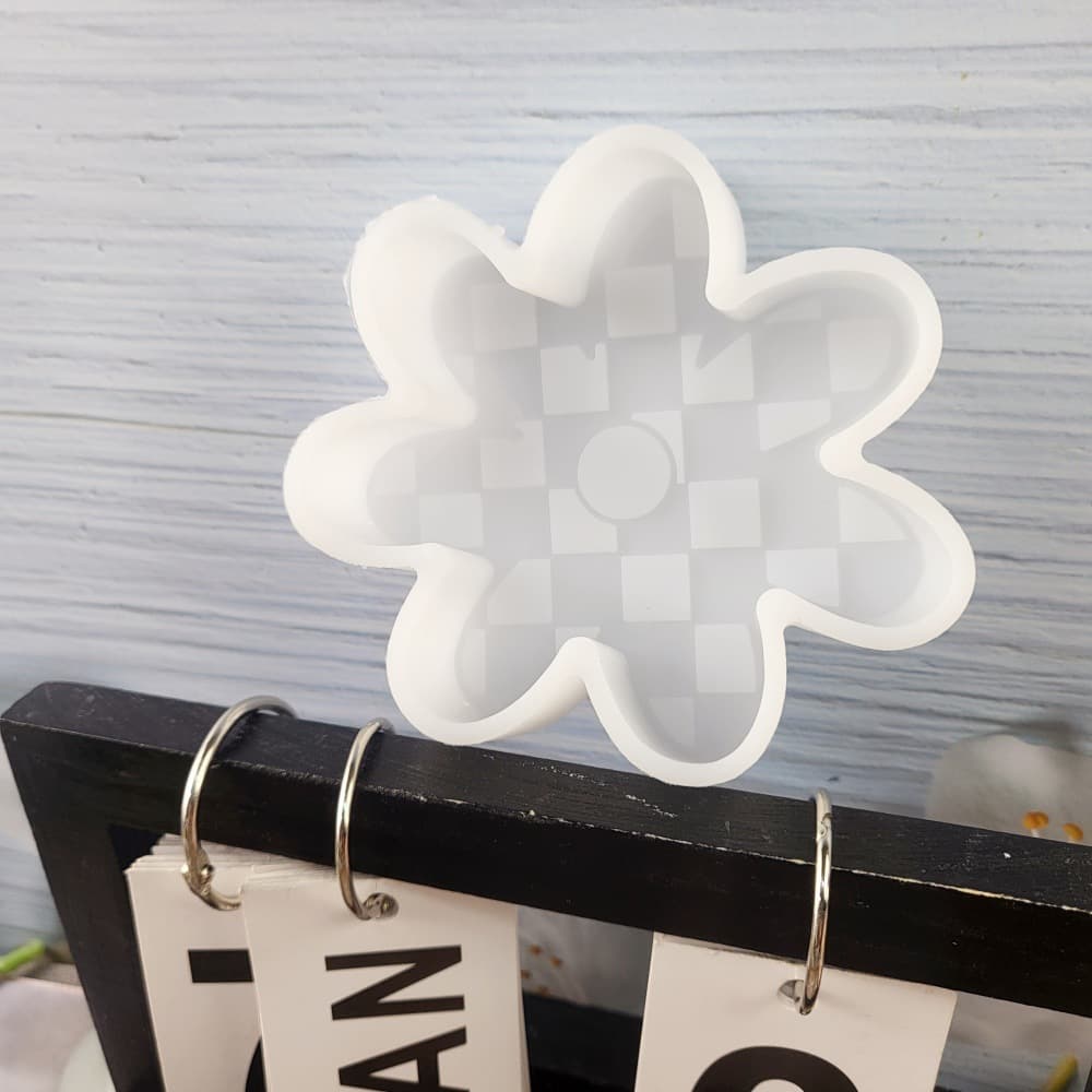 Z0112 Grid Flower Aroma Diffuser Mold Crystal Epoxy Silicone Mold DIY Decoration Silicone Mold