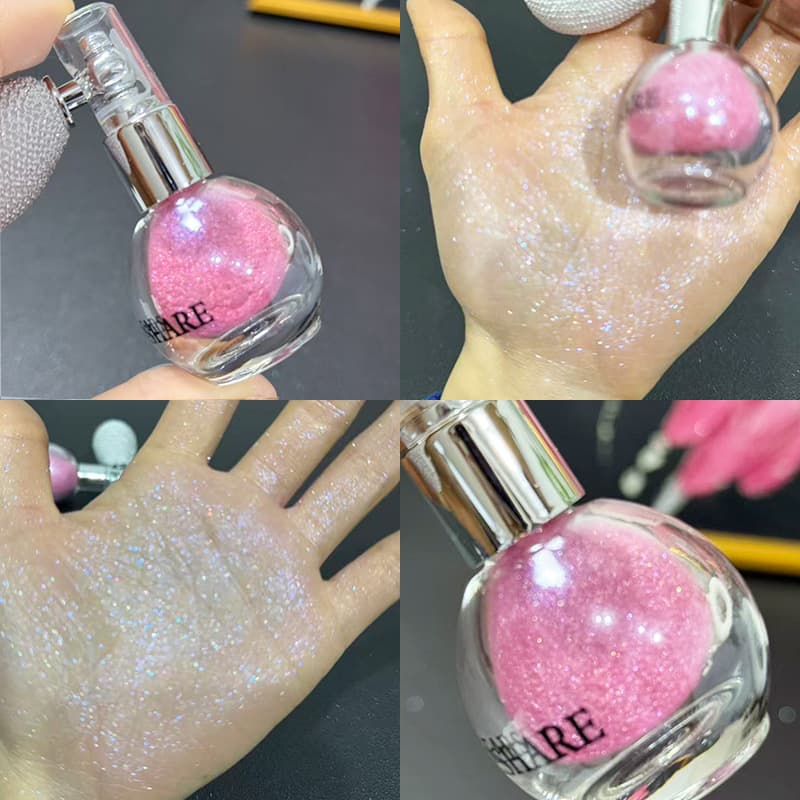 Body Highlight Shimmer Spray - Glittering Pearl Iridescent Mist for Arms, Hair, Collarbone, Bridal & Stage Makeup