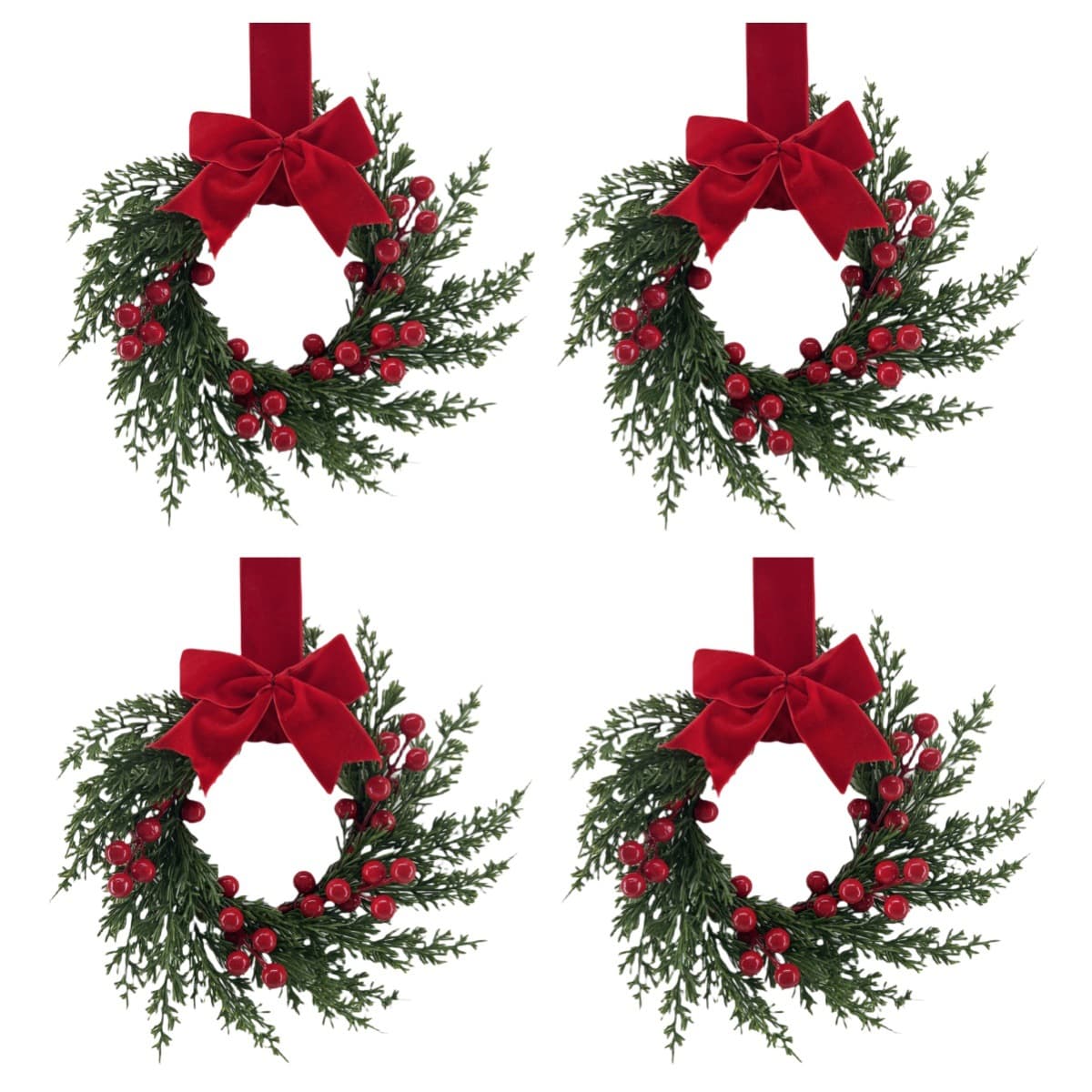 New Cross-Border Christmas Decoration Wreath Window Display Door Hanger Venue Decoration Christmas Wreath Wholesale Vine Ring