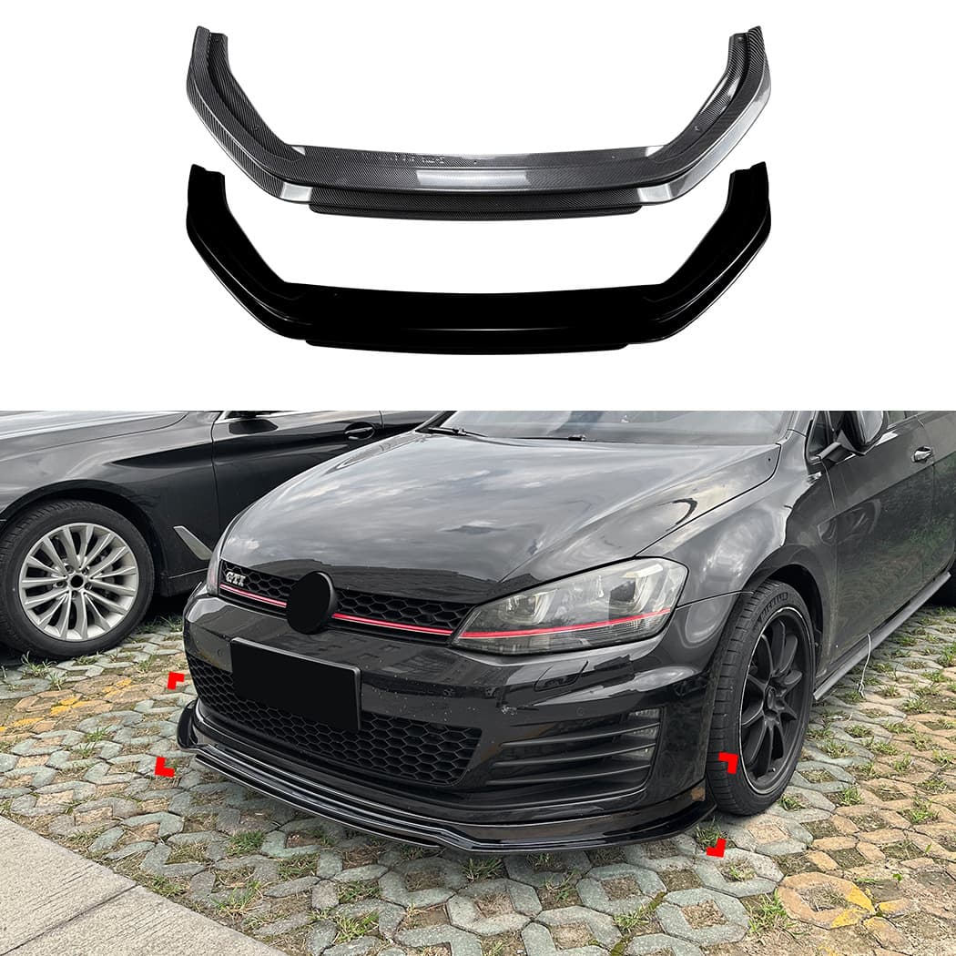 Suitable for Volkswagen Golf 7 High 7 Golf MK7 GTI integrated TCR front lip and front shovel spoiler modification