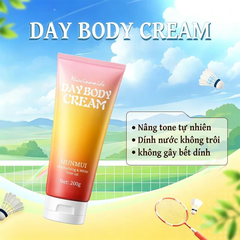 Cross-border TK Hot Selling Day Body Cream, Full Body Moisturizing Brightening Cream, Natural Non-Whitening Body Tone-Up Cream