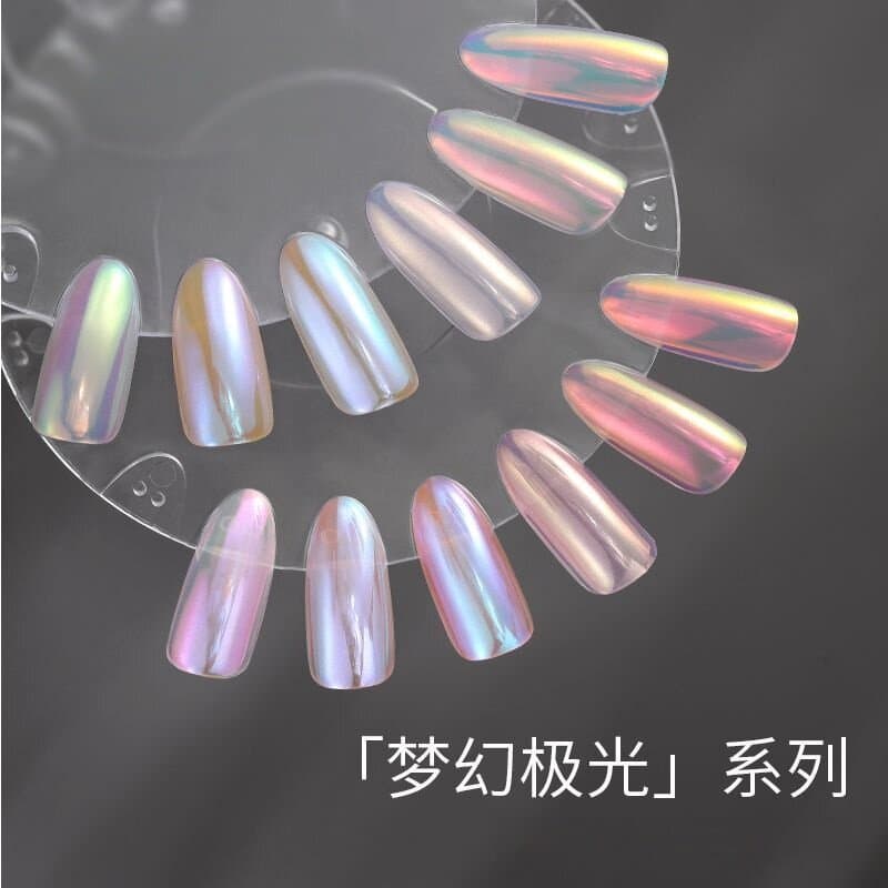 Internet celebrity popular air cushion Japanese unicorn neon pink mermaid pink macaron magic mirror powder aurora pink glitter 0.8g