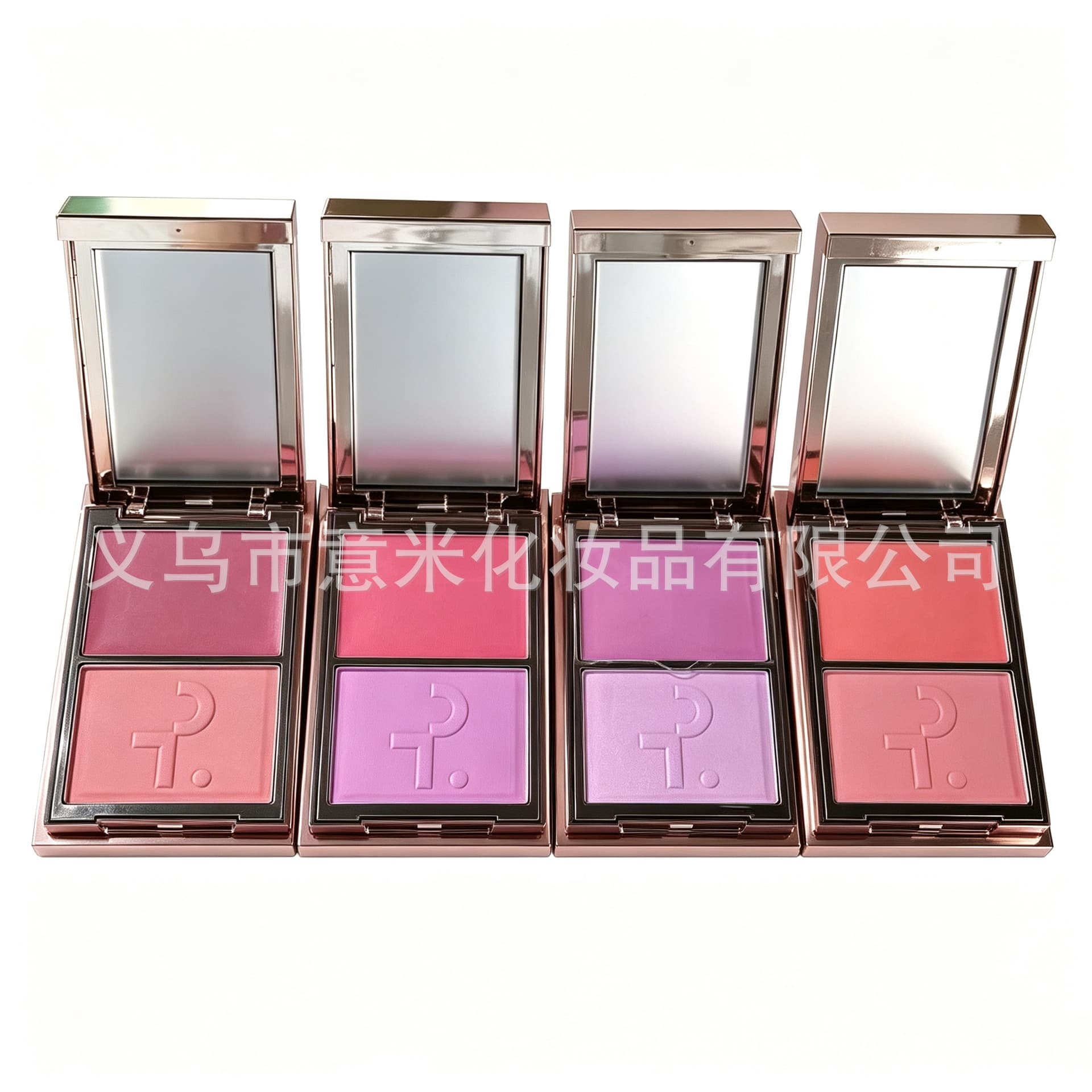 Cross-border exclusive Patrick Ta two-color blush powder cream contour eyeshadow wet-dry lip cheek dual-use Justenough