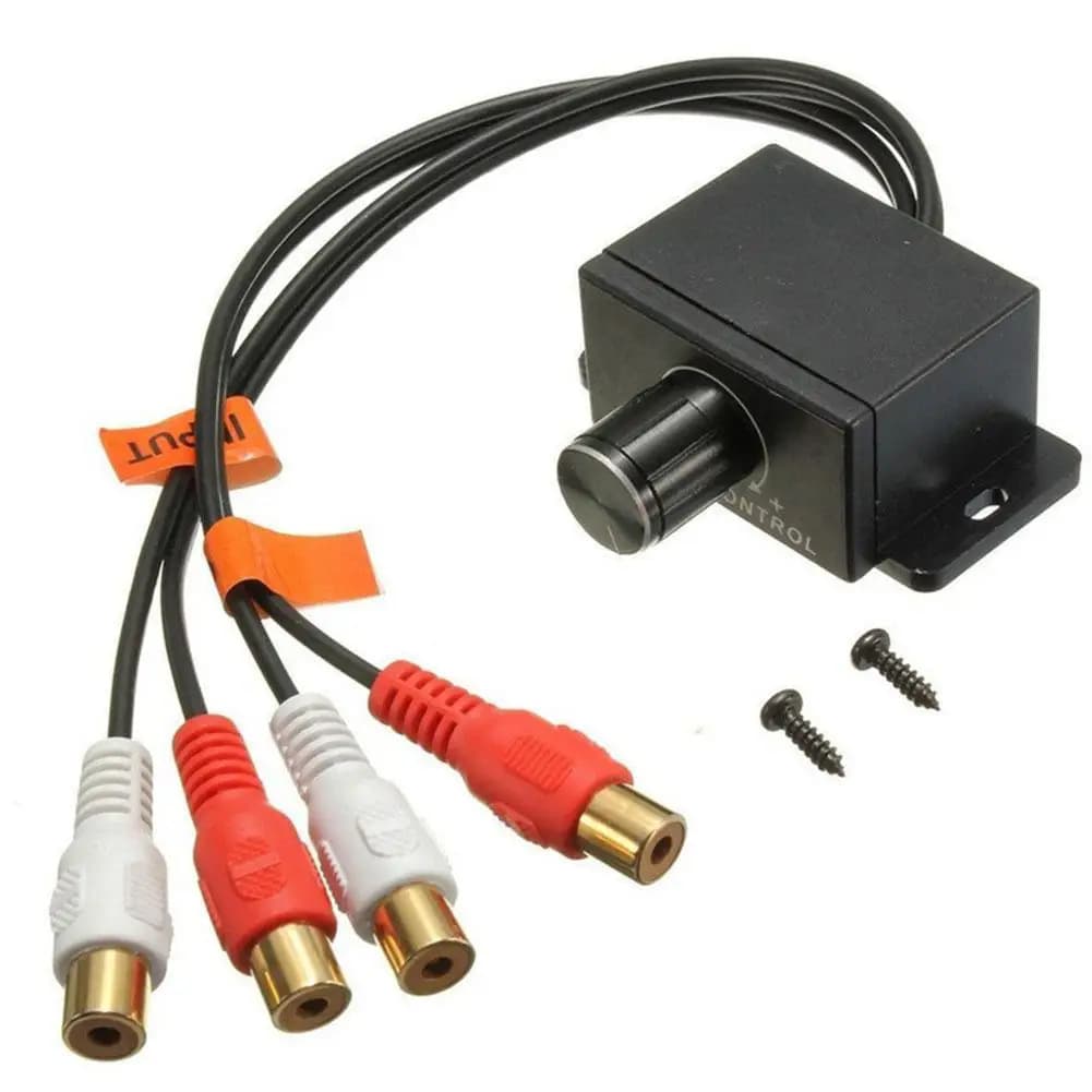 Universal Car RCA Audio Regulator / Amplifier Mixer 2*RCA Input + 2*RCA Output Volume Control