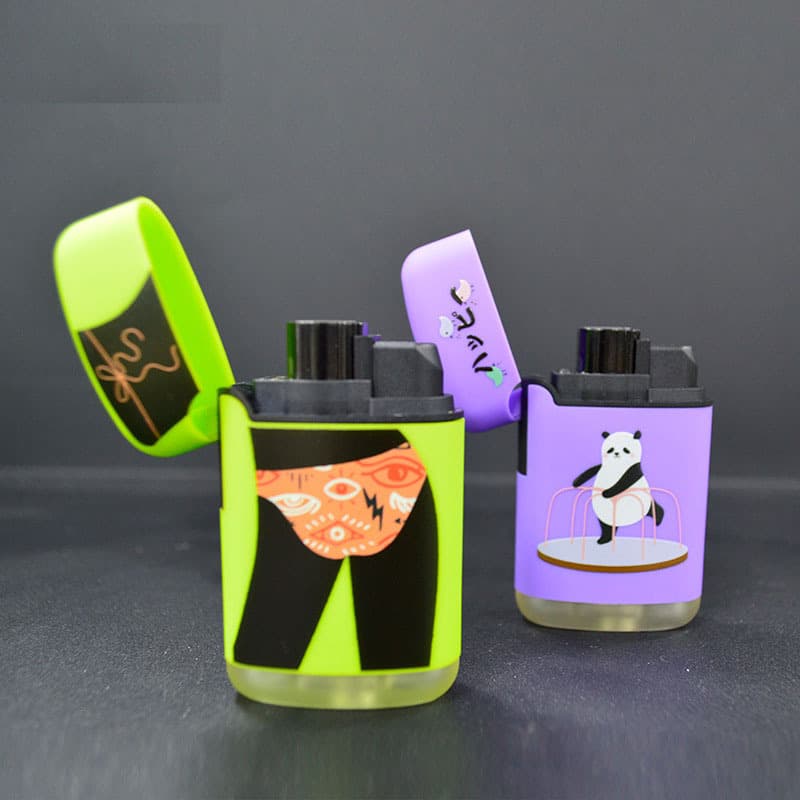 Shenzhen Lighter Electronic Cigarette Shell UV Printing Processing Silicone Plastic Metal UV Flatbed Color Printing UV Fine Printing
