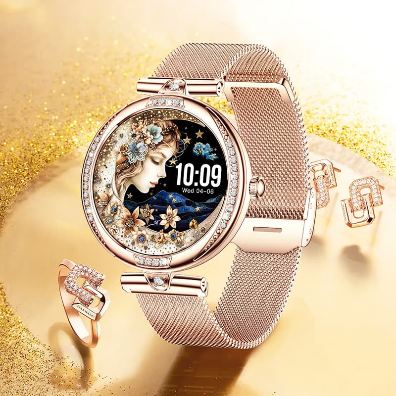 Cross-border NX17 PRO smart watch heart rate sleep Bluetooth call AMOLED screen step counting women's sports watch