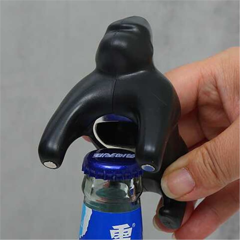 Gorilla Magnetic Bottle Opener - Creative 3D Animal Design, Decorative and Practical for Home Use