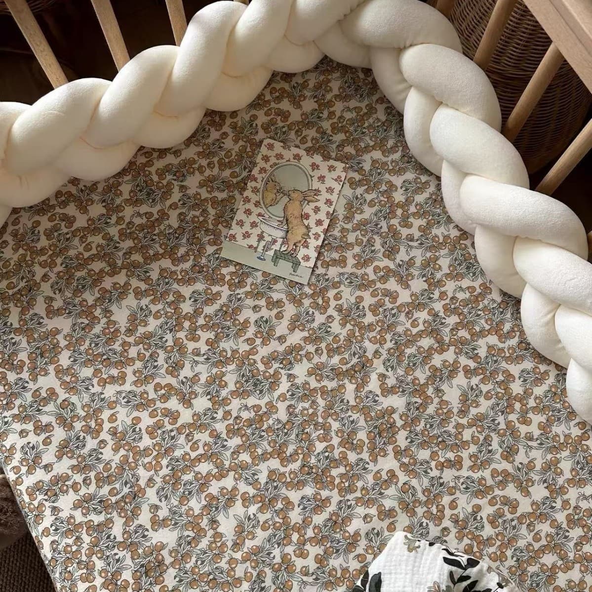 Newborn Baby Class A Fitted Sheet, Infant Bed Cover for All Seasons, Kindergarten Children's Mattress Protector