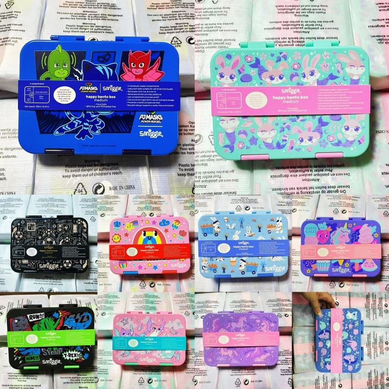 Australian smiggle high-looking cartoon lunch box German high-material tritan student lunch box