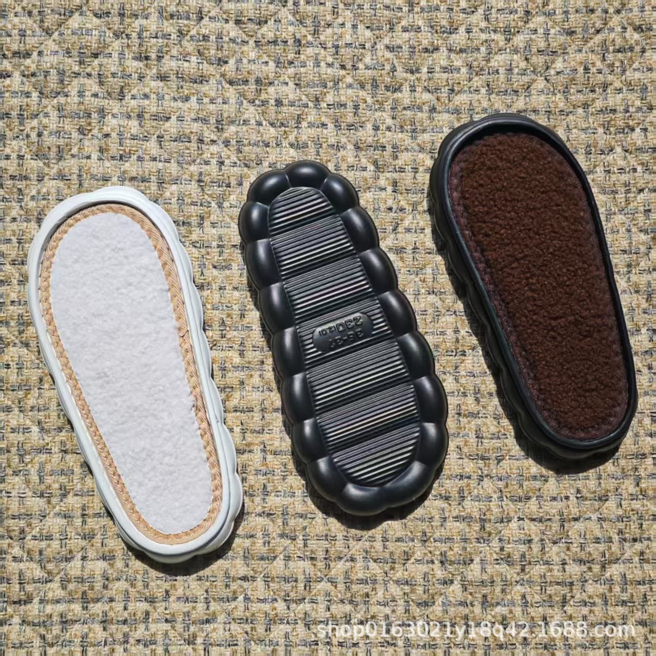 Upgraded EVA anti-slip thickened round-toe handmade all-season slipper and cotton shoe soles