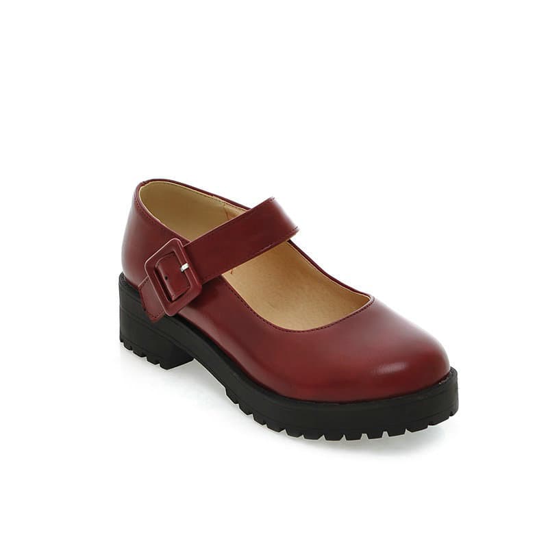 Spring/Autumn New Single Shoes, Japanese Lolita Low Heel Leather Shoes, Student Girl British JK Vintage Single Shoes, Mori Girl Shoes
