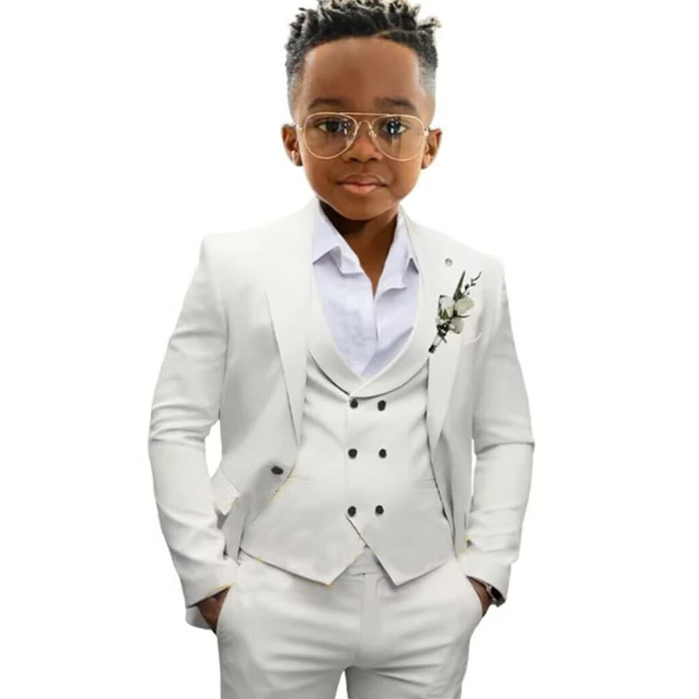 Africa Cross-Border Suit Flower Boy Suit Suit Set New 3-Piece Boy Suit Birthday Party Suit