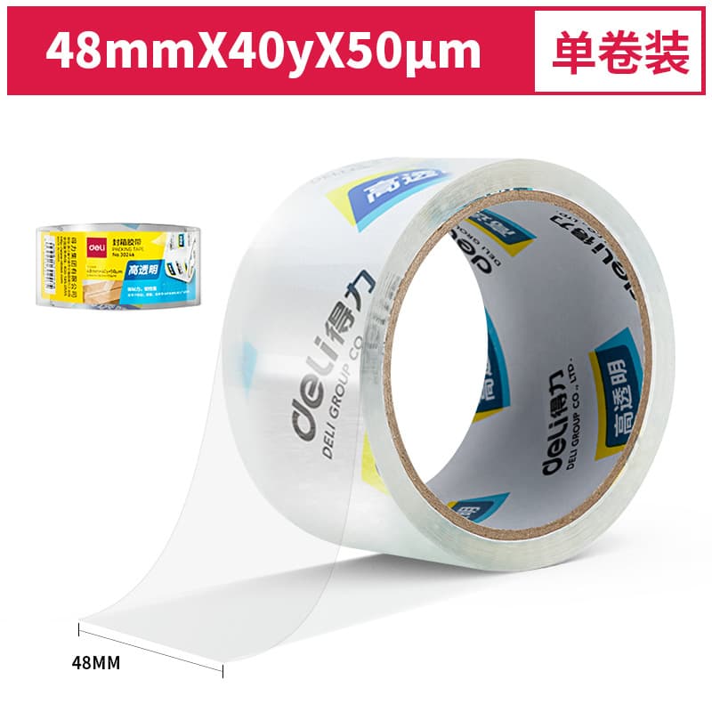 Deli 30246 Transparent Sealing Tape / Deli Supermarket Pack / Tape / Sealing Adhesive / Tape