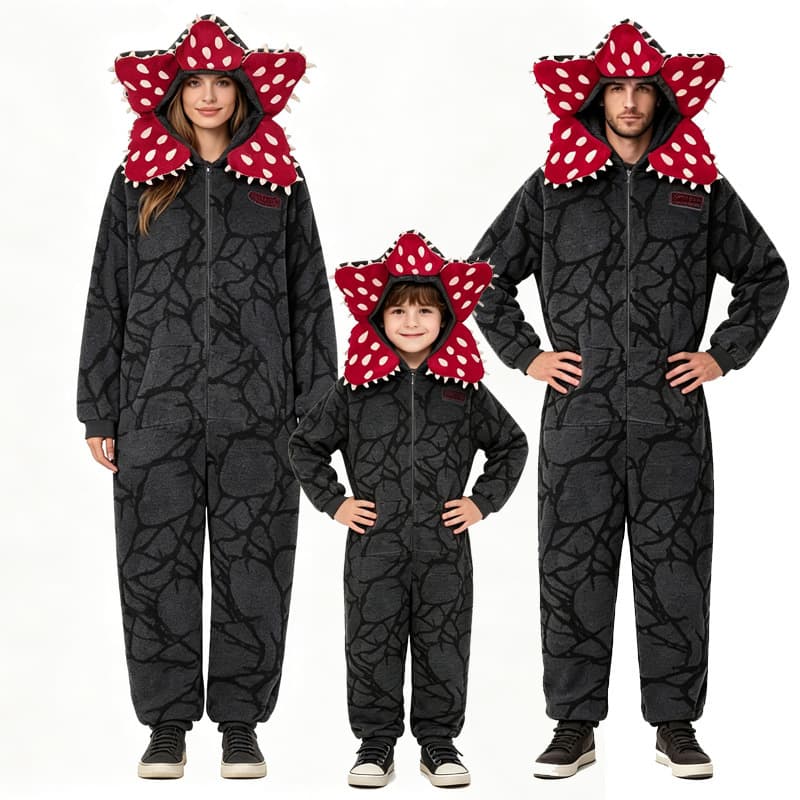 Venus Flytrap Adult Child Character Performance Costume Stranger Things Role Play Costume Halloween Jumpsuit Hoodie Children's Day