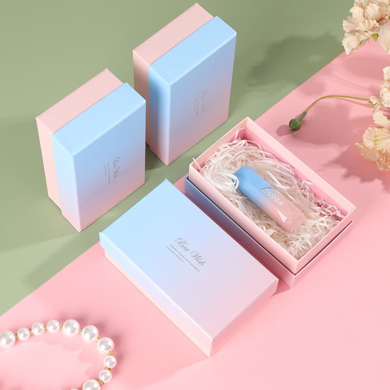 Small Lipstick Gift Box Rectangular Gift Packaging Box Perfume Birthday Keychain Gift Box Paper Box