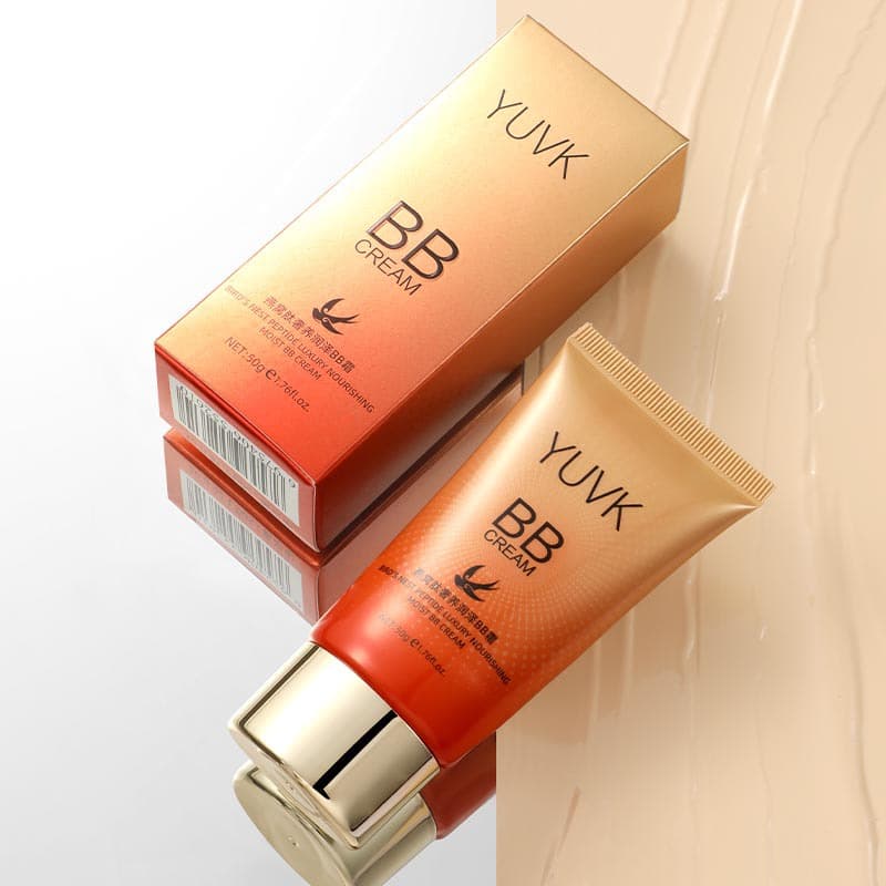 Bird's Nest Peptide BB Cream Foundation - High Coverage, Moisturizing, Hydrating, Long-Lasting, Non-Cake, 3-in-1 - Factory Direct Sales