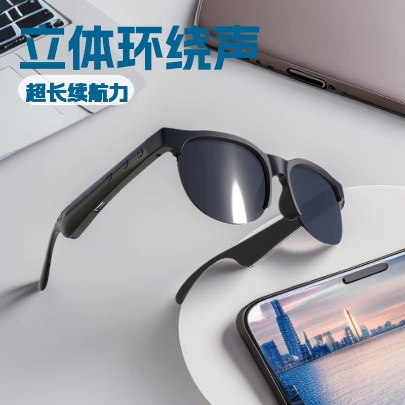 New Ai Smart Glasses, Bluetooth Glasses, Open-Style Bluetooth Calling, Outdoor Sports Smart Glasses, Cross-Border New Products