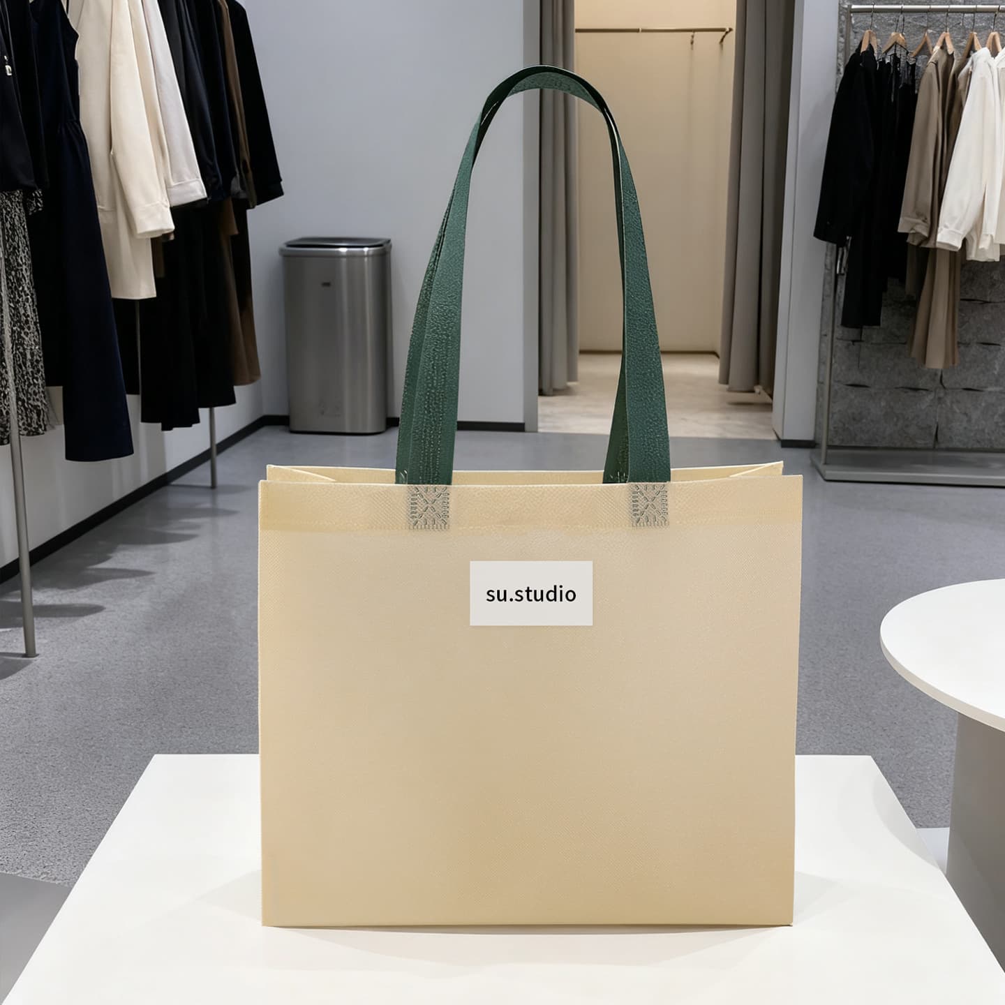 Custom Non-Woven Tote Bag Women's Clothing Store Shopping Bag In Stock Wholesale Premium Feel Internet Celebrity Gift Bag Clothing Bag