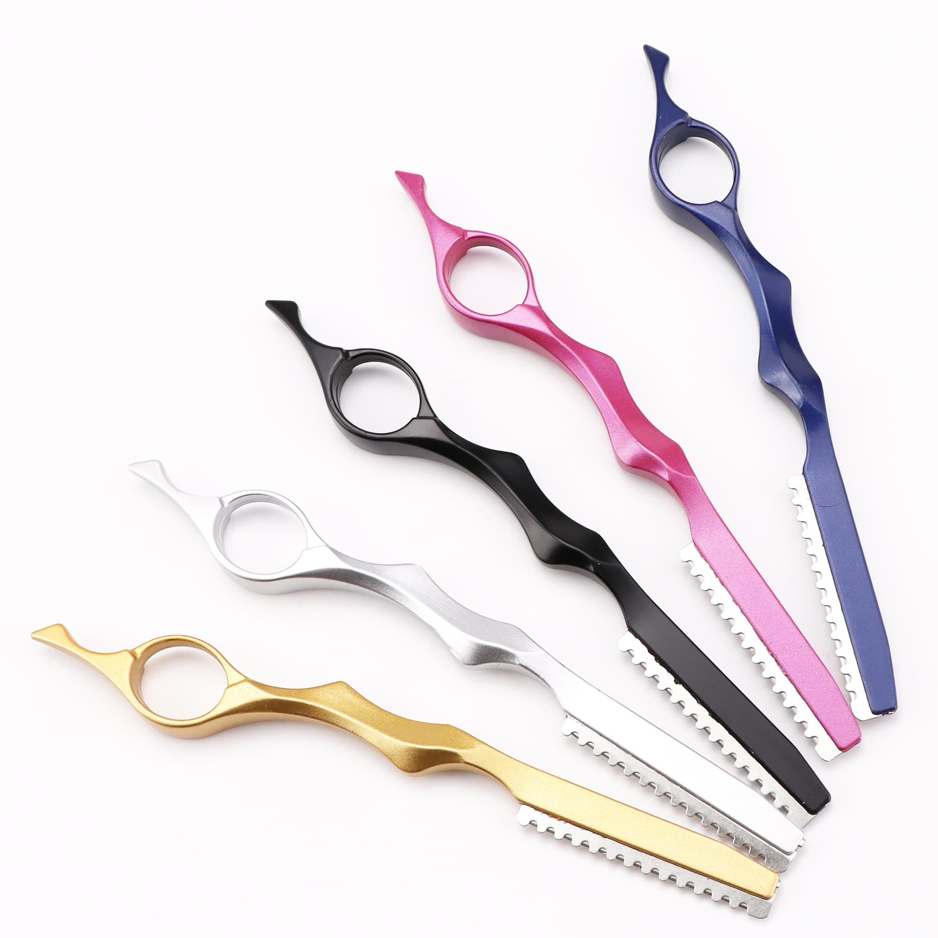 Colored paint hair thinning knife hair cutting knife multi-color optional black gold blue pink silver