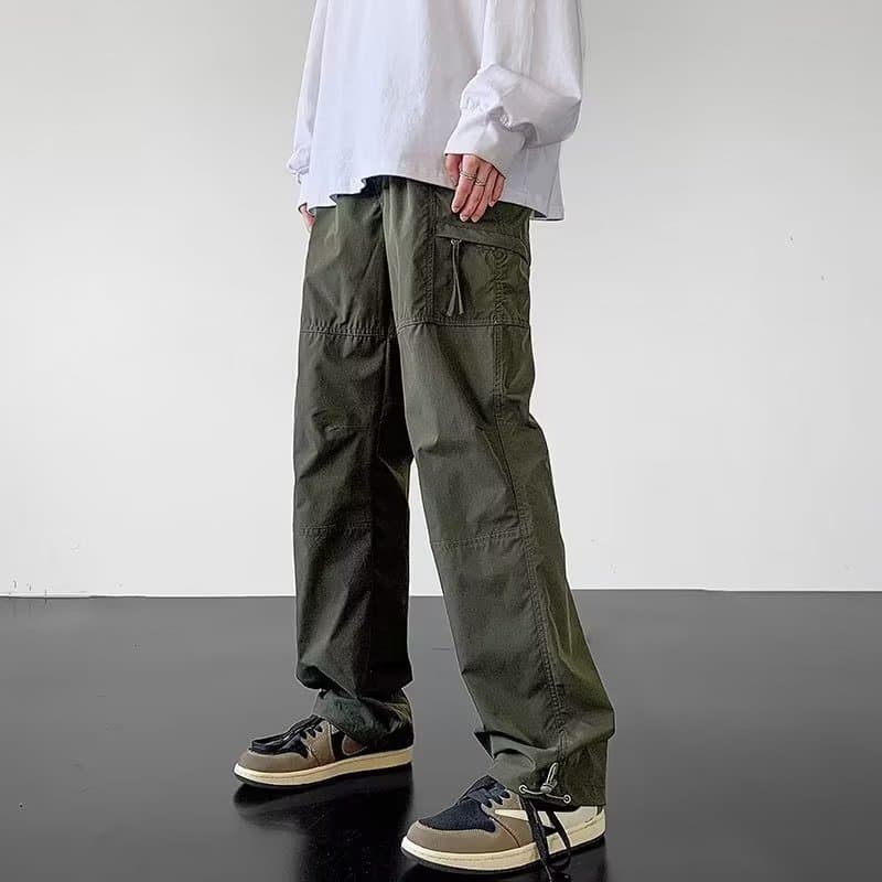 Men's Cargo Pants American Style Spring Autumn Climbing Sports Casual Workwear Trousers Breathable Waterproof Wear-resistant