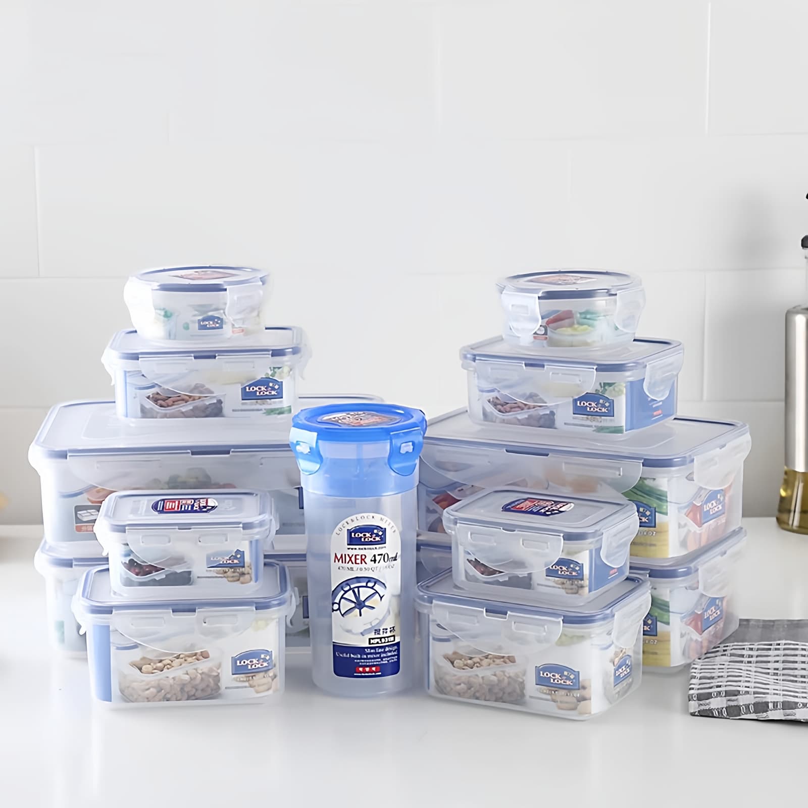 Food-grade lunch box, microwave-safe, transparent bento box, refrigerator odor-proof lunch box, baby food container
