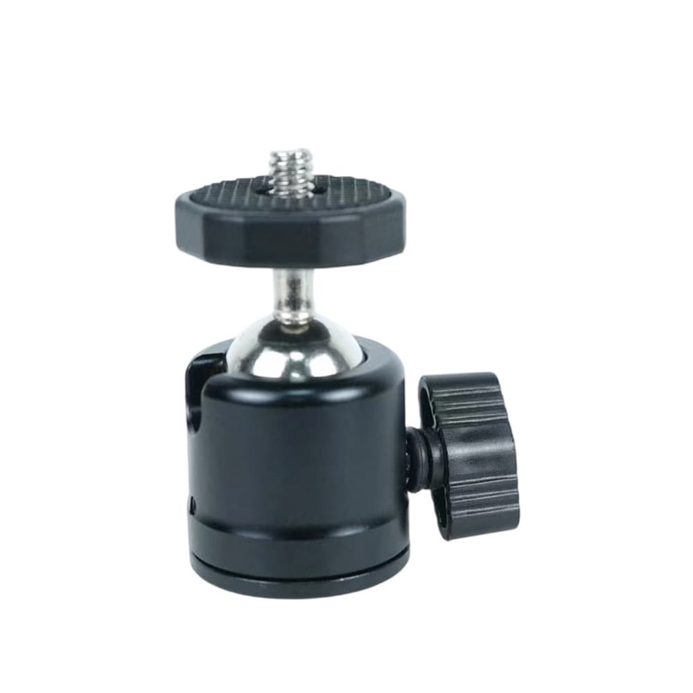 Tripod Photography Accessory Universal Hot Shoe Mini Ball Head, 360-Degree Rotating Live Streaming Light Stand, Metal Ball Head Accessory