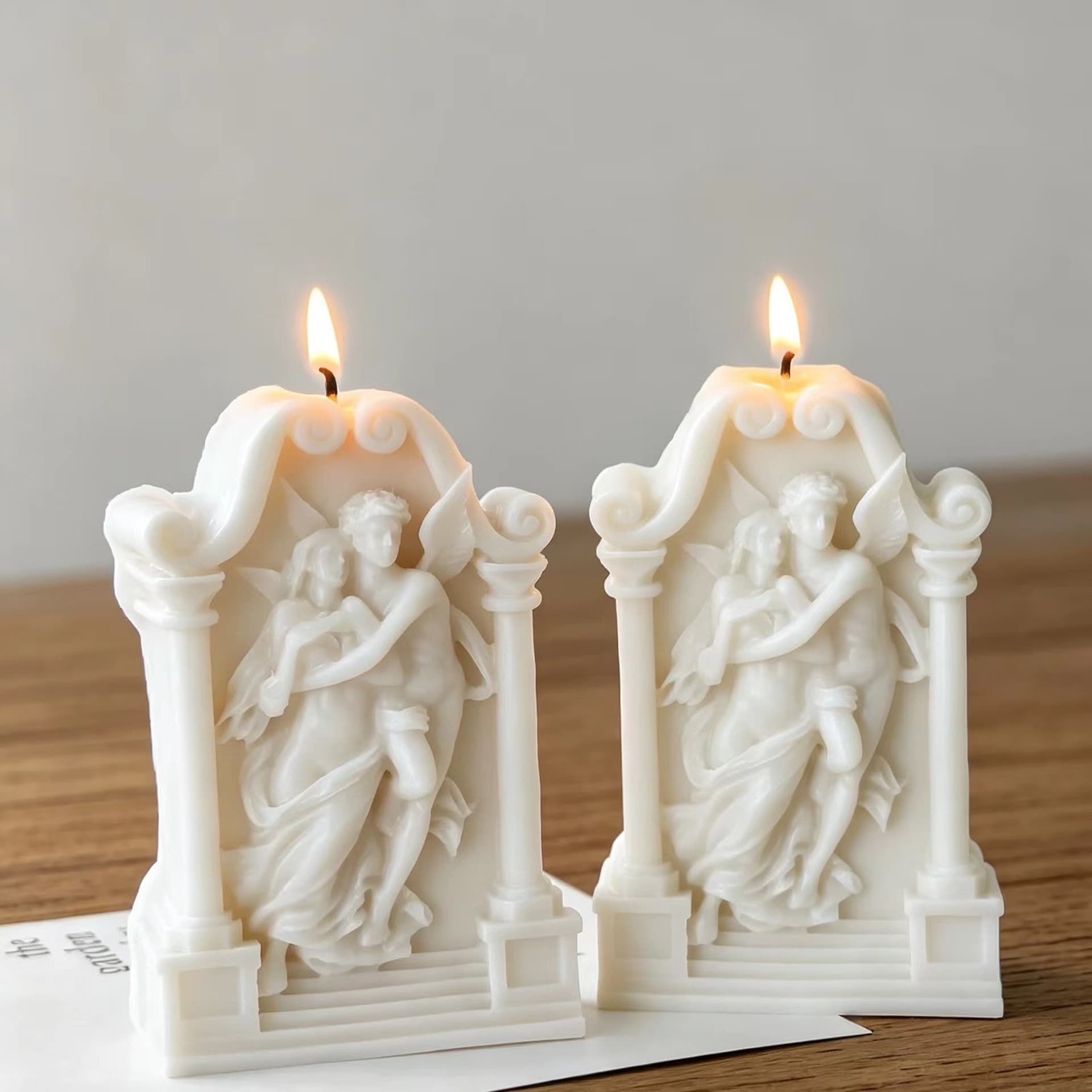 Angel Figure Angel Girl Scented Candle Silicone Mold DIY Handmade Soap Plaster Aroma Stone Decoration Mold