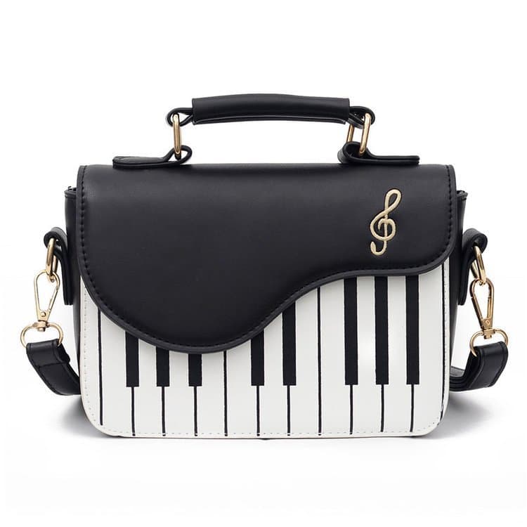 Women's Piano Bag 2025 Fashion Korean Style Single Shoulder Crossbody Piano Key Small Square Bag Export Women's Bag