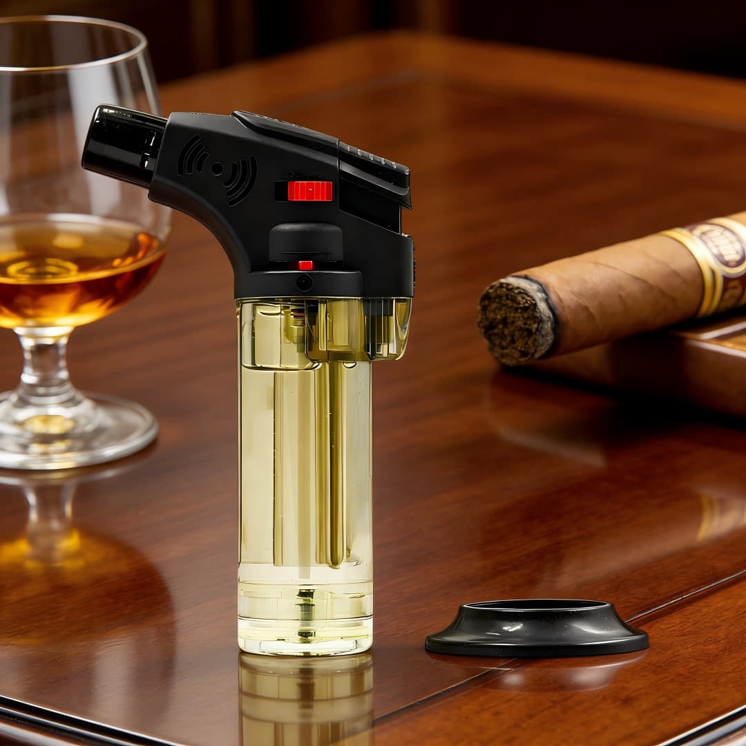 Plastic inflatable welding gun spray gun cigar lighter outdoor special lighter spray gun cigar accessories cigar spray