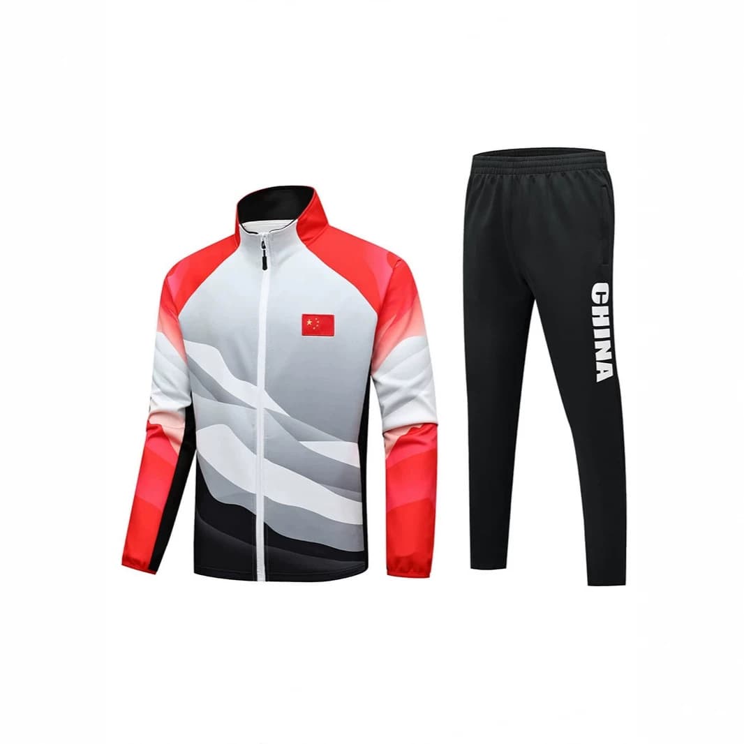 Chinese team sportswear suits for male and female athletes, competition uniforms, training team sports uniforms, team uniforms