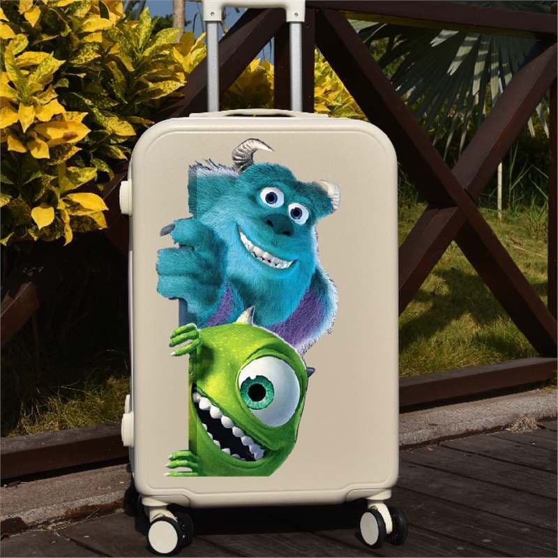 Monsters University Mike ins suitcase sticker box whole waterproof cute suitcase trolley case decorative sticker