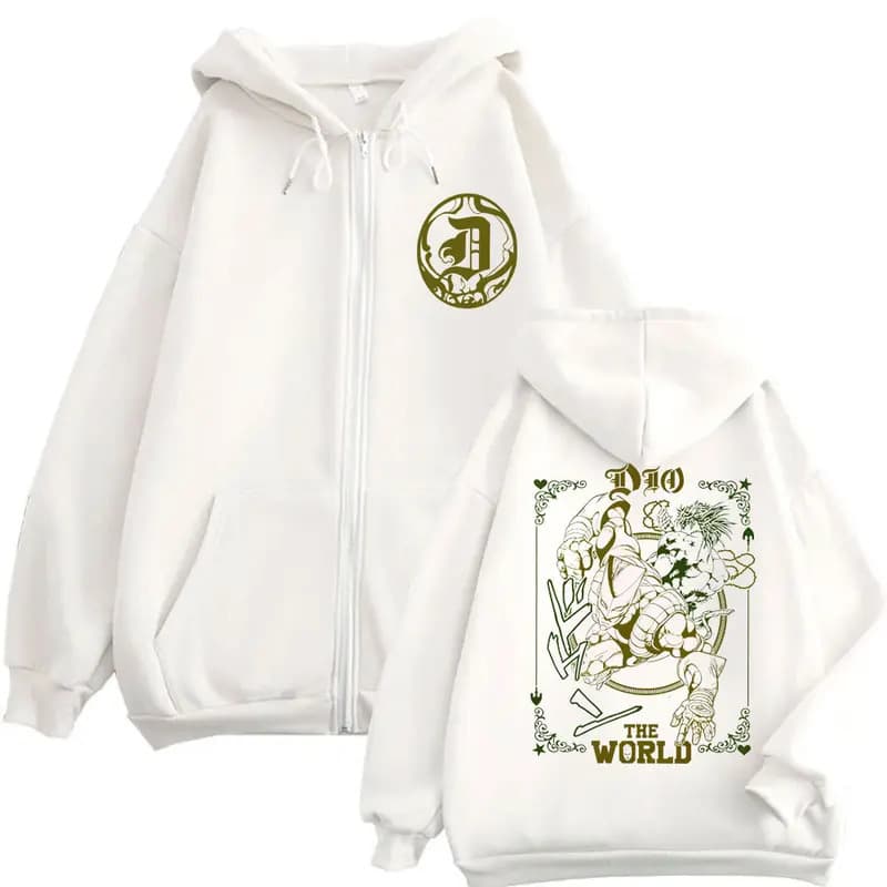 [Cross-border EU Size] Anime JoJo's Bizarre Adventure Zipper Hoodie