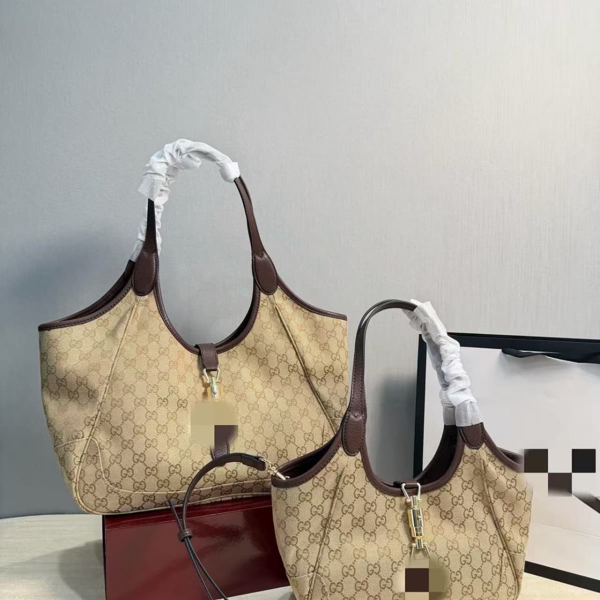 Large Underarm Bag G Women's Bag Premium Evening Bag Crescent Bag Shoulder Bag Crossbody Bag Latch Hardware Buckle Monogram