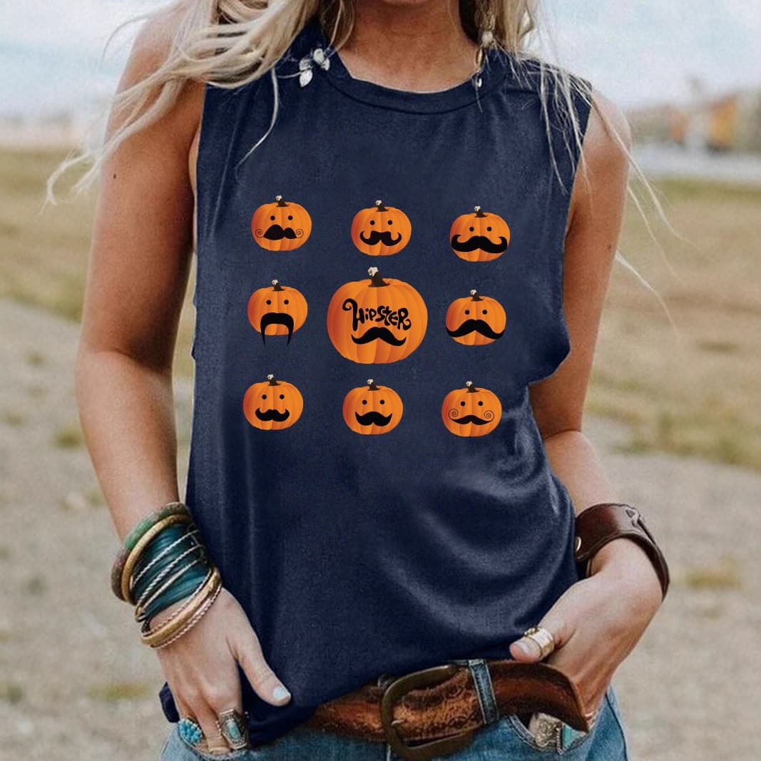 2025 New Women's Loose Sleeveless Vest T-Shirt 3D Digital Printing Trendy Women's Clothing Pod One-Click Customization