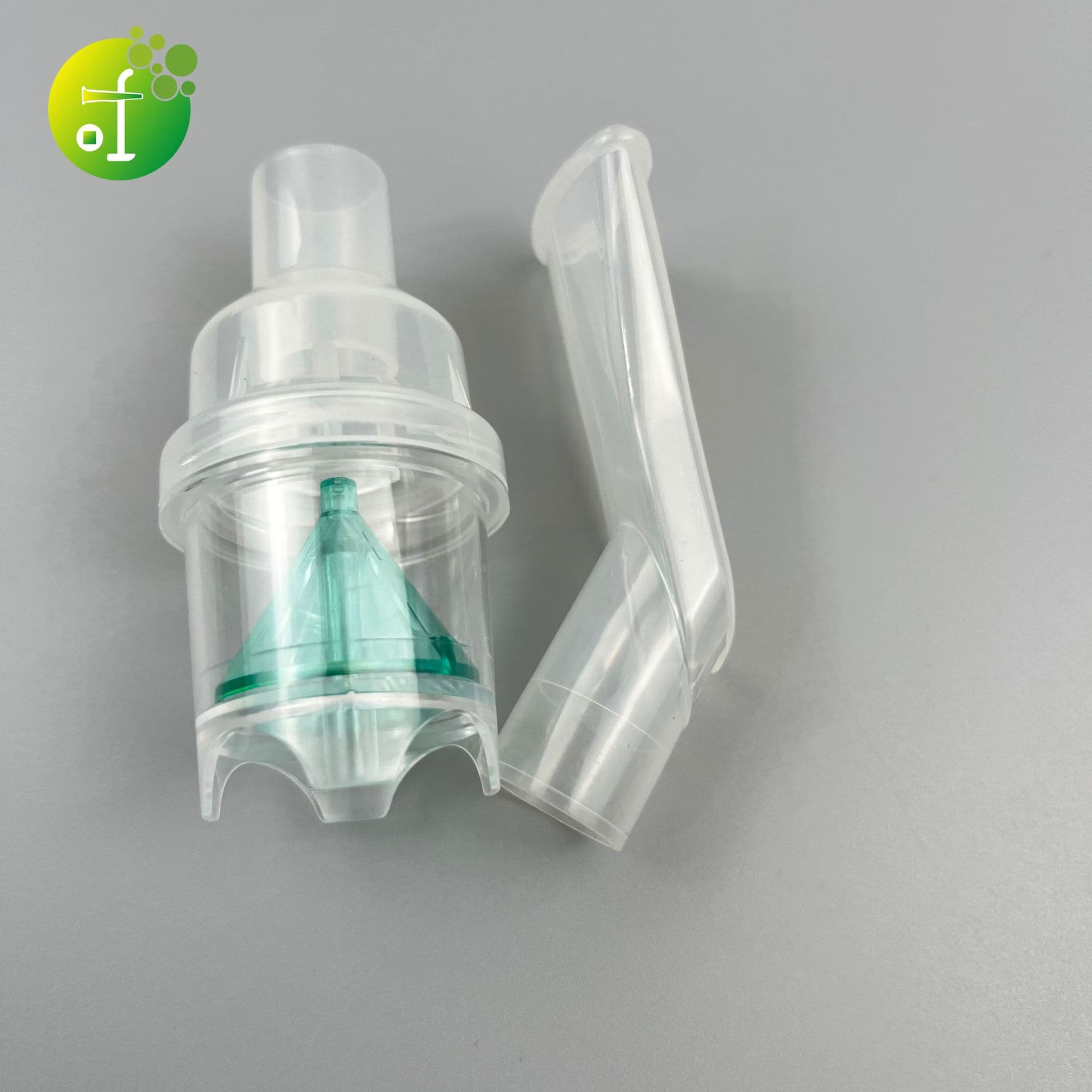 Nebulizer Cup with Curved Mouthpiece Accessory for Nebulizer Therapy