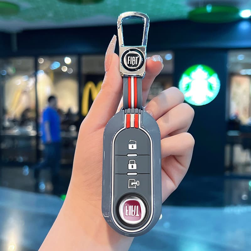 Fiat 500 BRAVO / Stilo Car Key Case Folding Track Plastic Shell Remote Cover for Men and Women High-End Buckle