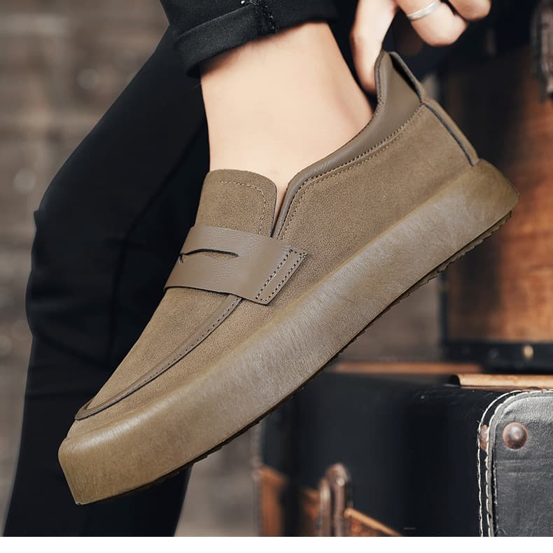 2026 Summer New Breathable Men's Loafers Korean Fashion Casual Shoes Youth Trendy Sneakers