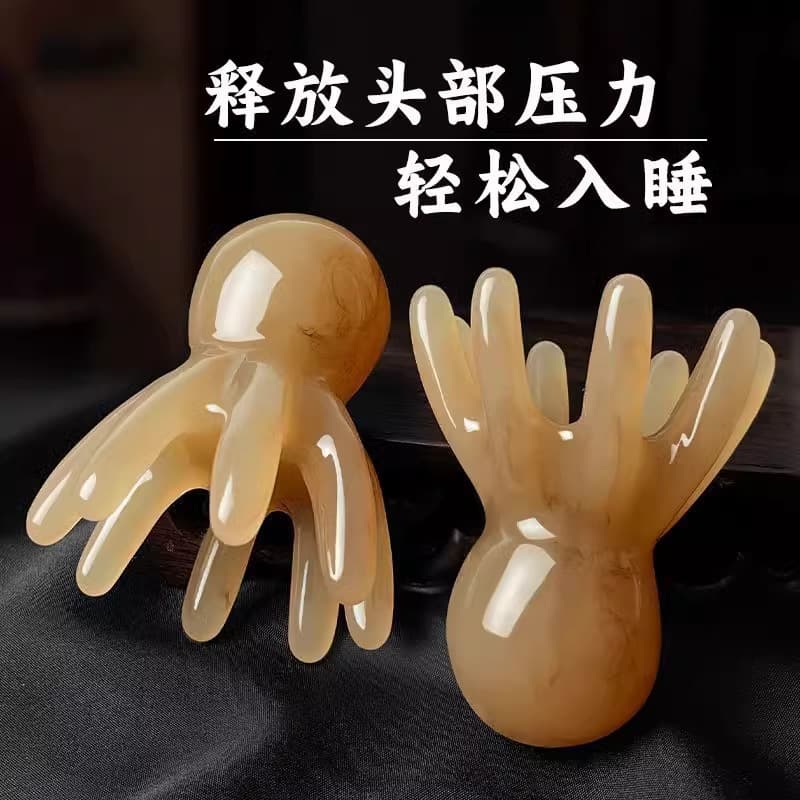 Octopus Head Therapy Meridian Detox Massage Comb, Scalp Acupoint Scraping Comb, Drop Shipping Available