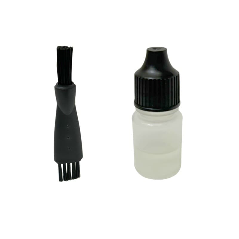 Electric shaver cleaning brush for heads and blades, coffee machine soft bristle dusting brush, maintenance oil
