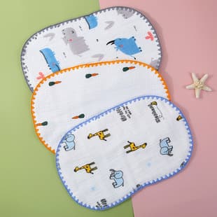 Wholesale Newborn Pillow Baby Anti-Spit Milk Towel Breathable Printed Newborn Pillow