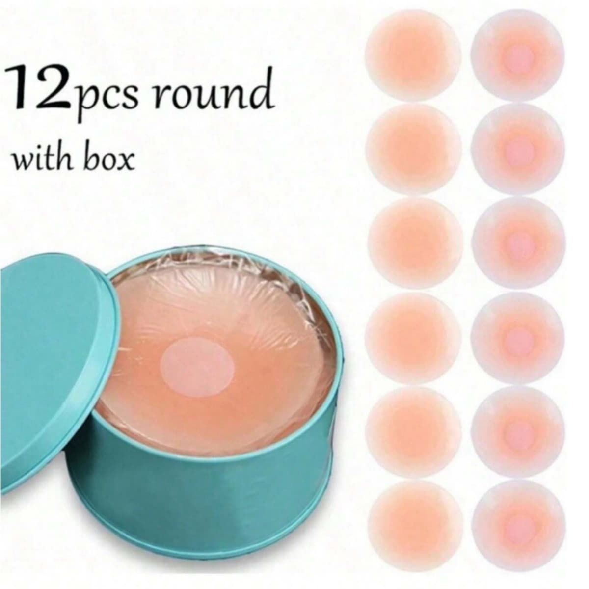 Cross-border hot-selling canned silicone invisible nipple covers, size-adjustable anti-protrusion nipple covers, anti-exposure silicone nipple covers