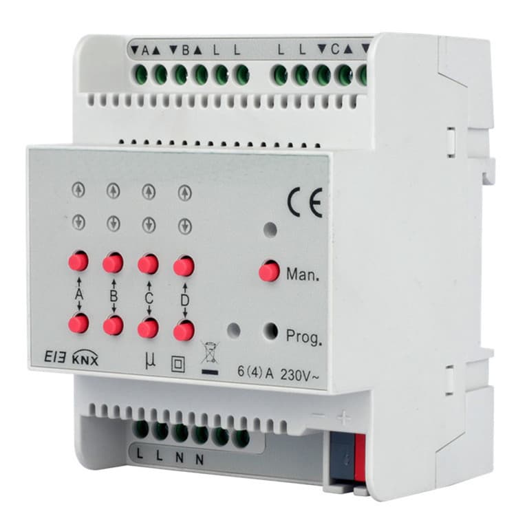 KNX Intelligent Lighting 4-Channel Curtain Actuator ILN.CR4.6.1