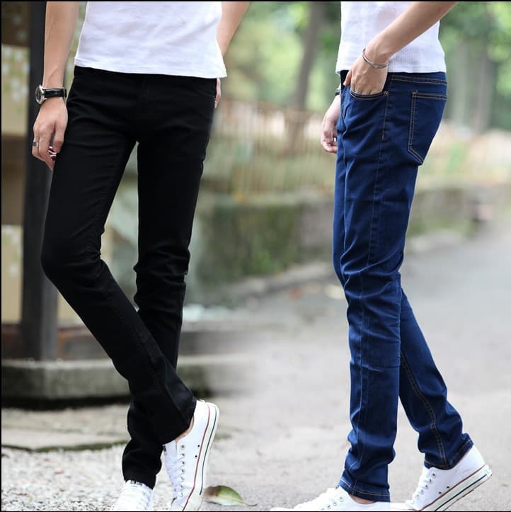 Direct Sale New Men's Jeans 2025 Spring/Summer Slim Fit Tapered Pants Fashionable Versatile Korean Style Long Pants