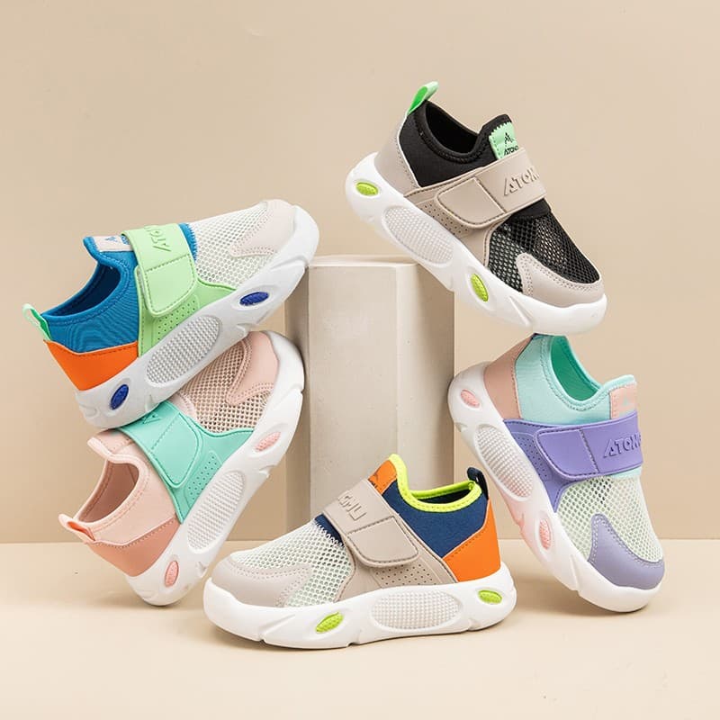 Boys Shoes 2026 New Summer Children Mesh Breathable Sports Shoes Hollow Single Mesh Shoes Trendy Running Shoes for Girls