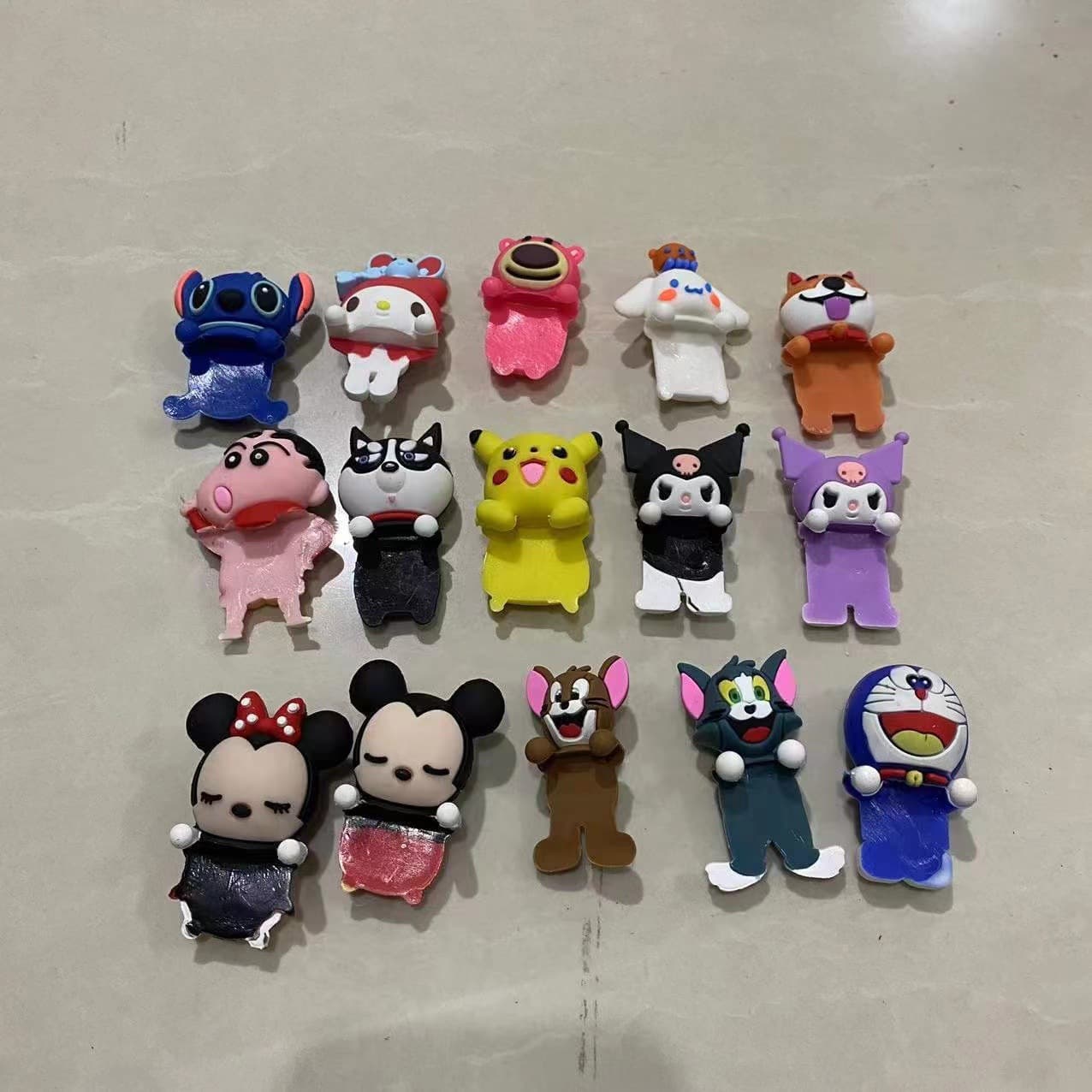 Cartoon PVC 3D soft rubber laptop and phone case screen, temporary parking sign decoration, car ornament