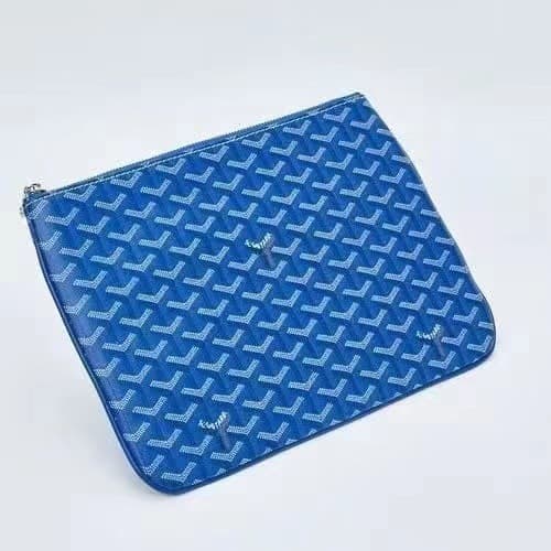 2023 New Goyard Handbag Briefcase Tablet iPad Dog Tooth Clutch Portable Large Capacity Handheld