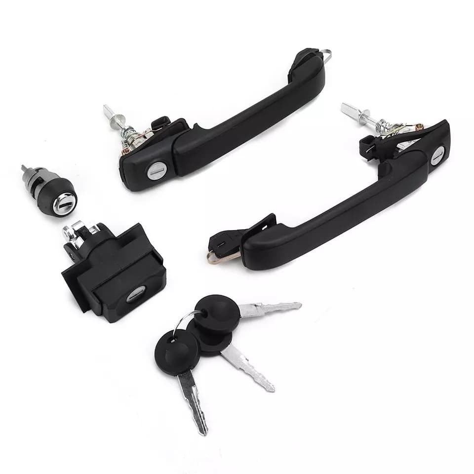 Suitable for Volkswagen Golf Jetta exterior door handle door handle with lock 1H0898081