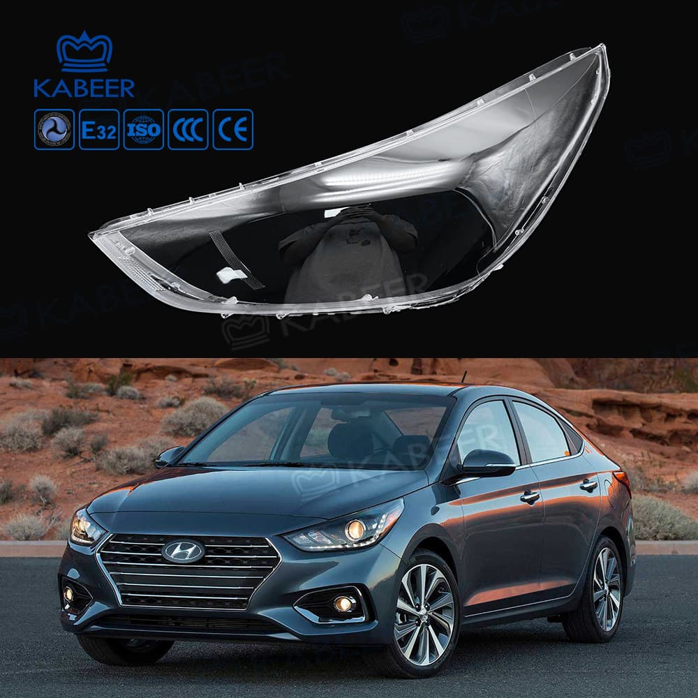 Headlight Lens Cover for 18-19 Accent, Accent Front Headlight Lens